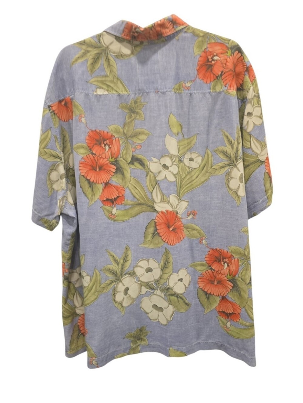 Tommy Bahama 100% Silk Hawaiian Shirt XXL Island Modern Fit Tropical Floral Camp - Picture 2 of 5